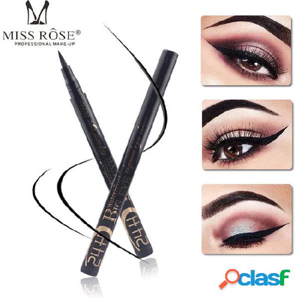 Miss rose brand black eyeliner pencil waterproof natural
