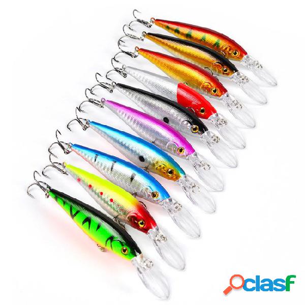 Mixed 10 color 11.5cm 10.5g minnow hard baits & lures 6#