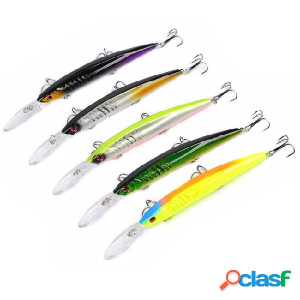 Mixed 5 color 15.2cm 12.55g minnow hard baits & lures 6#
