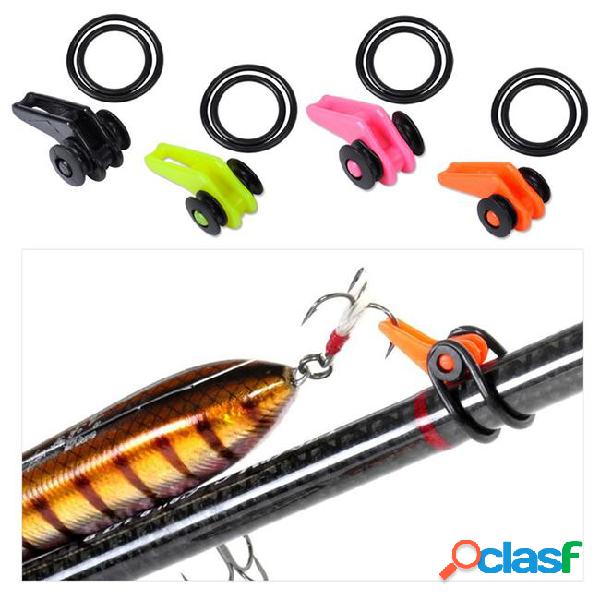 Mixed color 10 sets/lot plastic fishing rod pole hook keeper