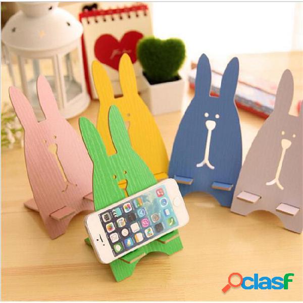Mobile phone cute rabbit universal cell phone desk stand