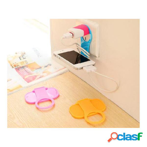 Mobile phone holder hangs wall charging holder for tablet