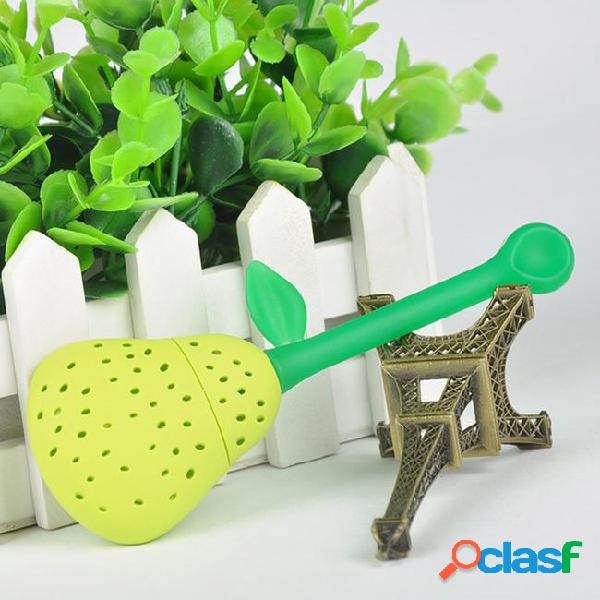 Mr.tea silicone pear design tea leaf tools spice infuser