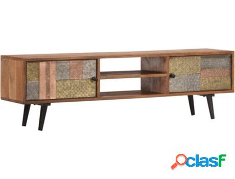 Mueble de TV ART PLANET (140x30x40cm - Madera Maciza -