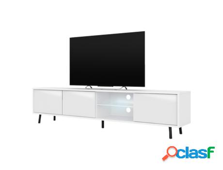 Mueble de TV SELSEY Galhad Blanco (175 x 51 x 31.3)