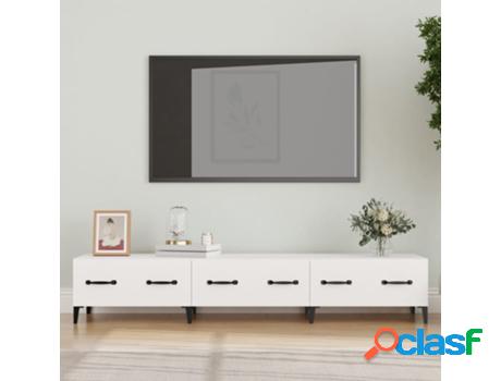 Mueble de TV VIDAXL (Blanco - Madera Contrachapada - 150 x