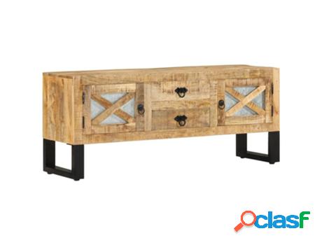 Mueble de TV VIDAXL (Marrón - Madera - 110 x 30 x 45 cm)