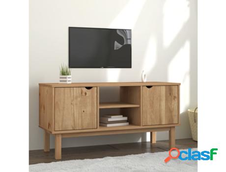 Mueble de TV VIDAXL (Marrón - Madera - 113.5 x 43 x 57 cm)