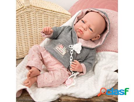 Muñeco ARIAS Elegance 40 cm con Peso Edur Rosa con Manta