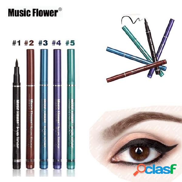 Music flower brand 2017 new eye liner pencil makeup long