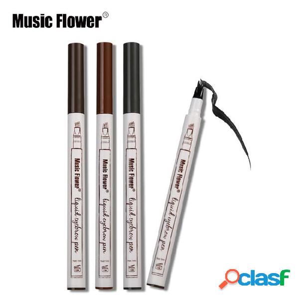 Music flower brand makeup 3 colors fine sketch liquid