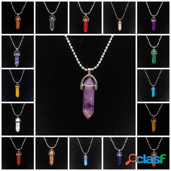 Necklaces for women agate jade obsidian opals amethys gold