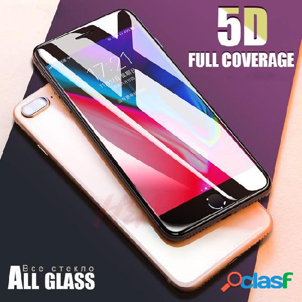 New 5d full cover edge tempered glass for iphone 7 8 6 plus