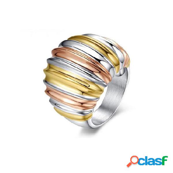 New arrival fashion big gold ring for women designed