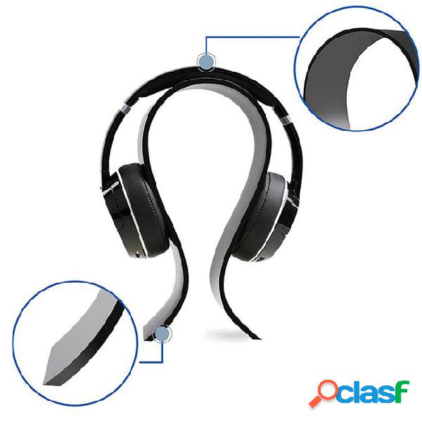 New arrival fashion clear black plastic stand for headphone