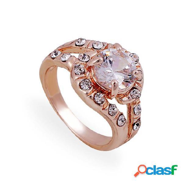 New arrival hot sale fashion couple rings 18k rose gold
