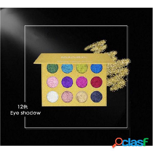 New brand imagic makeup 12 colors glitter powder eye shadow