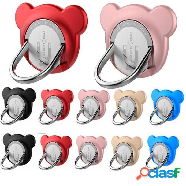 New fashion 360 degree universal cartoon finger ring stand