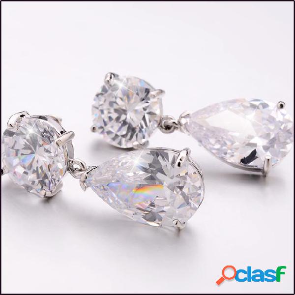 New fashion brand jewelry luxury austrian crystal earrings
