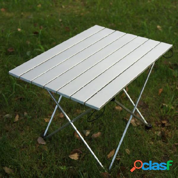New portable outdoor aluminum alloy folding table camping