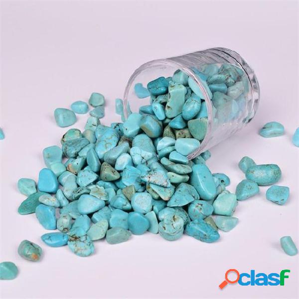 Newest 100g artificial turquoise green small gravel bulk