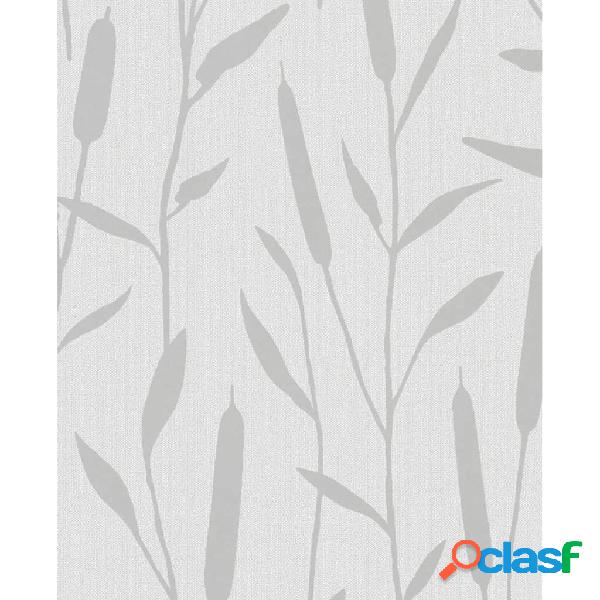 Noordwand Topchic Papel de pared Reed Plumes gris metalizado