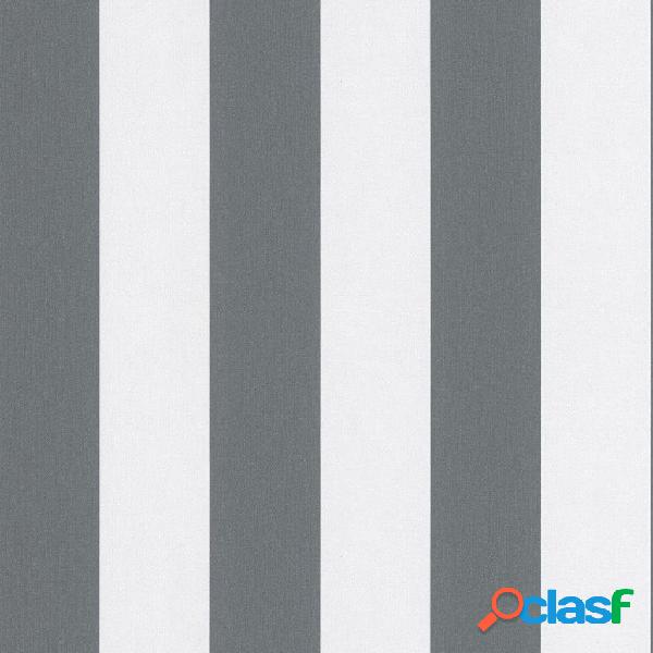 Noordwand Topchic Papel de pared Stripes gris oscuro y