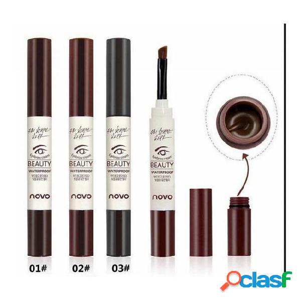 Novo beauty eyebrow cream, waterproof eyebrow pencil 3g with