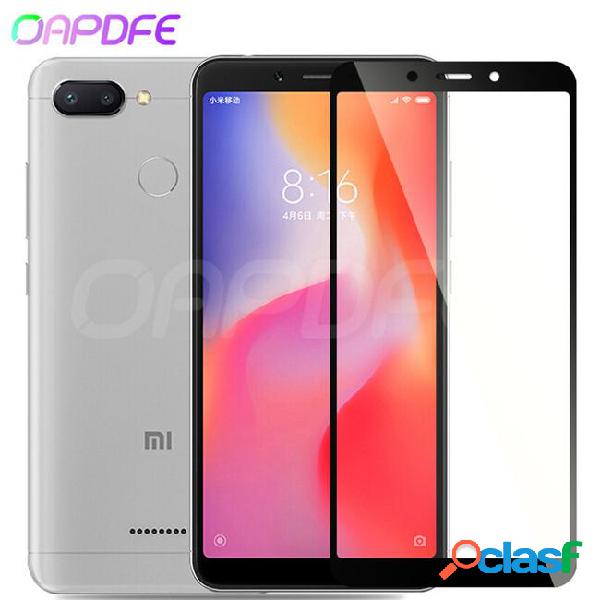 Oapdfe 3d full cover tempered glass on the for xiaomi redmi