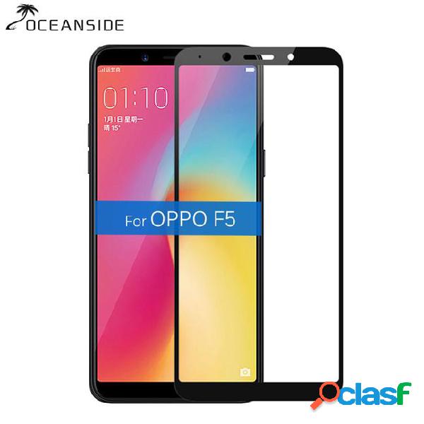 Oceanside for oppo f5 full cover tempered glass 9h screen