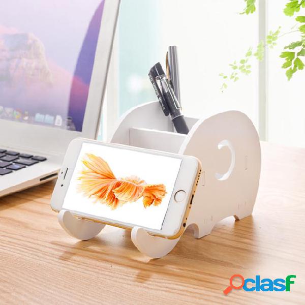 Office desktop creative cute elephant phone holder stand for