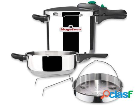 Olla a Presión MAGEFESA Dynamic (22 cm - Acero Inoxidable -