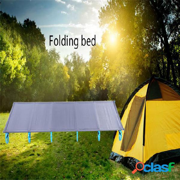 Outdoor folding bed camping mat ultralight single bed cot