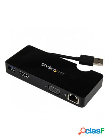 PUERTO REPLICADOR USB 3.0 STARTECH HDMI + RJ45 + VGA + USB