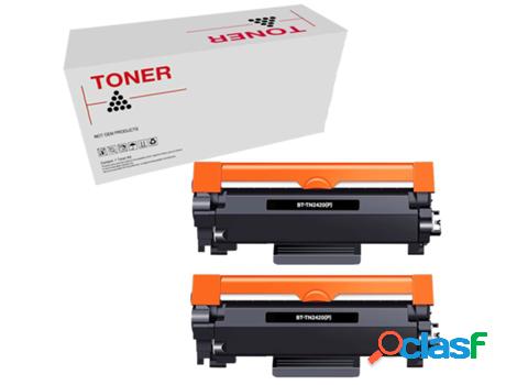 Pack 2 Tóners Compatibles Brother TN2420/TN2410