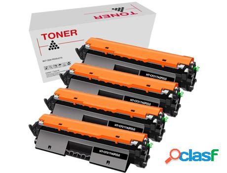 Pack 4 Cartuchos de Tinta GENERICO Cf217a (Negro)