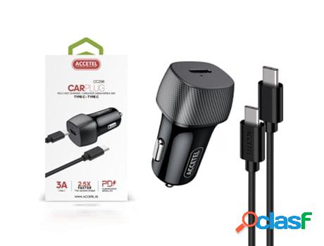 Pack Cargador Auto GANDY para Samsung Galaxy A54 5G Negro