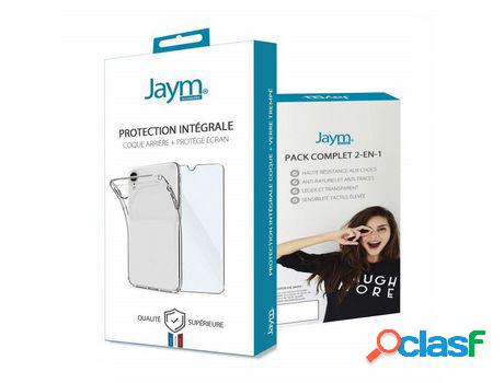 Pack Funda + Cristal para iPhone X / XS JAYM Plano 2.5D
