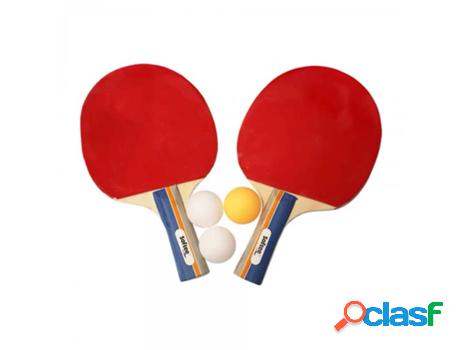 Pack de 2 Palas Ping Pong + 3 Bolas Modelo SOFTEE Saturn