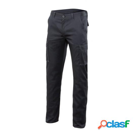 Pantalon Trabajo T48 Elastico Tergal Gris Velilla