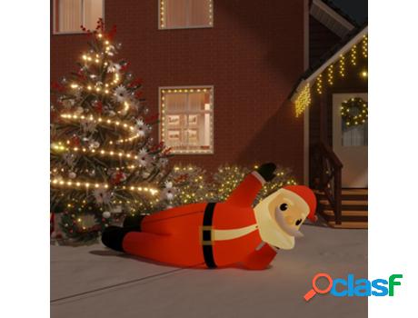 Papá Noel Inflable de Navidad VIDAXL con Luces LED