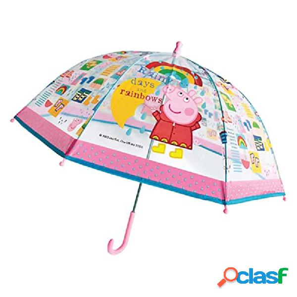 Paraguas infantil cuatro gotas manual pepa pig