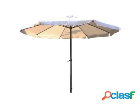 Parasol metal 48 mm manivela 3 mt beige