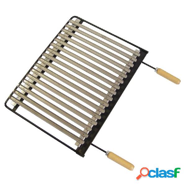 Parrilla barbacoa inox imex el zorro 71613 66x41 cm