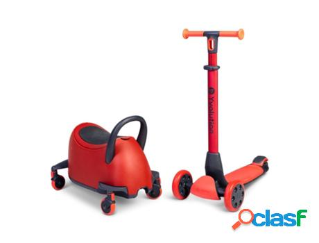 Patinete YVOLUTION Yglider Luna Ride-on 4 en 1 Rojo (Edad