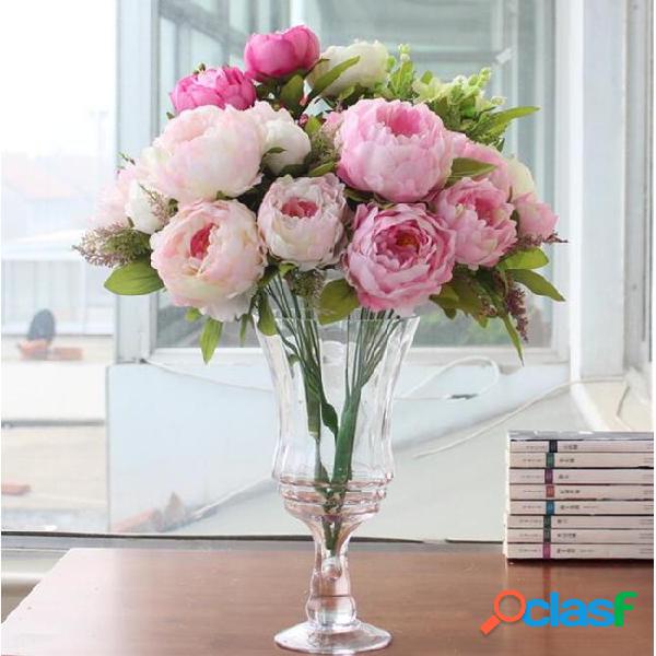 Peony beautiful flower home decoration hand made artificial