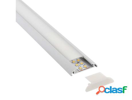 Perfil Aluminio Mark Para Tiras Led 2 Metros LEDBOX