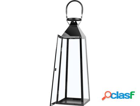 Pieza Decorativa Linterna Crete (Negro - Acero Inoxidable