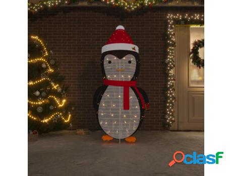 Pingüino de Navidad Decorativo VIDAXL con LED (Multicolor -