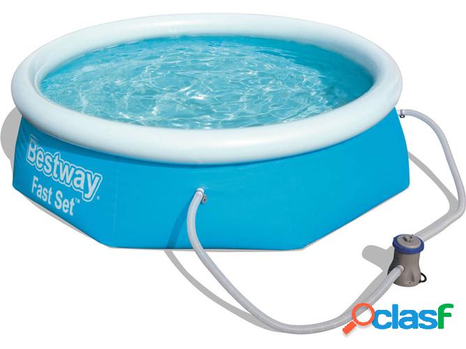 Piscina Hinchable BESTWAY Fast Set Azul (244x66cm)